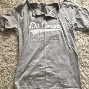 Chi Omega Baseball Tee